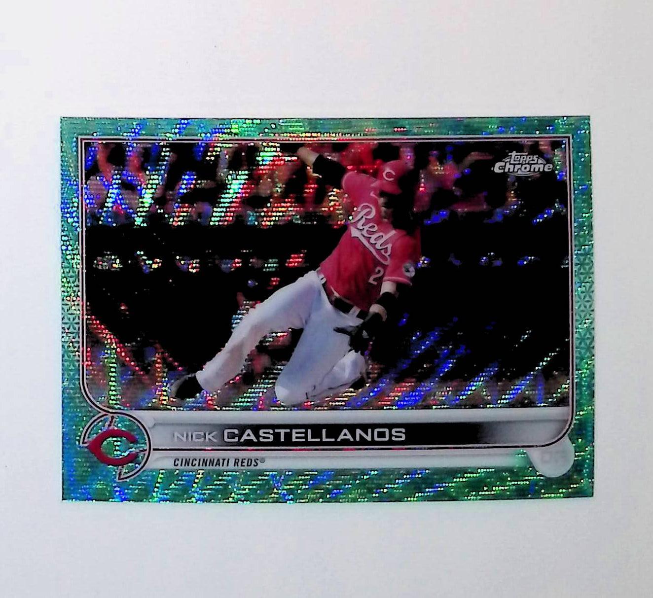 2022 Topps Chrome Aqua Lava Refractor #4 Nick Castellanos - LoCo Collectables