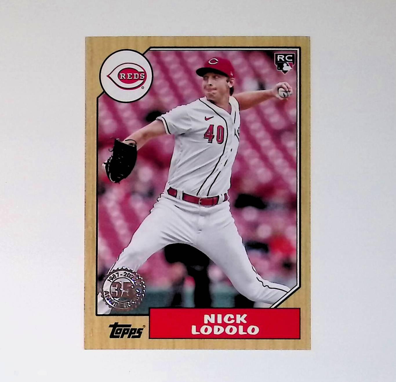 2022 Topps Update 1987 Topps Baseball #87TBU-16 Nick Lodolo Rookie - LoCo Collectables
