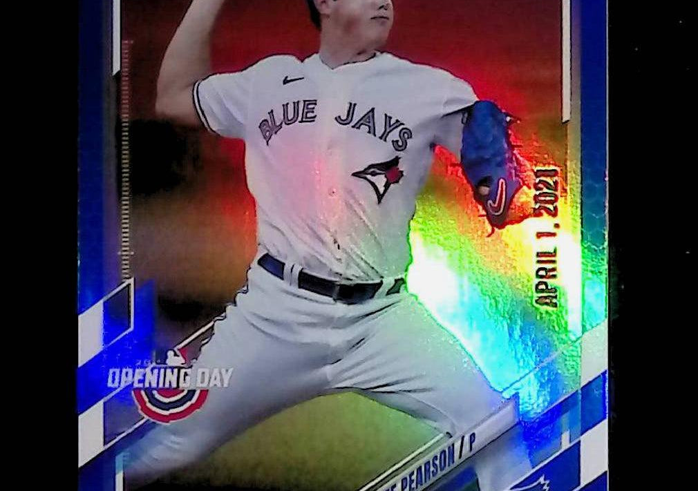 2021 Topps Opening Day Blue Foil #14 Nate Pearson Rookie - LoCo Collectables