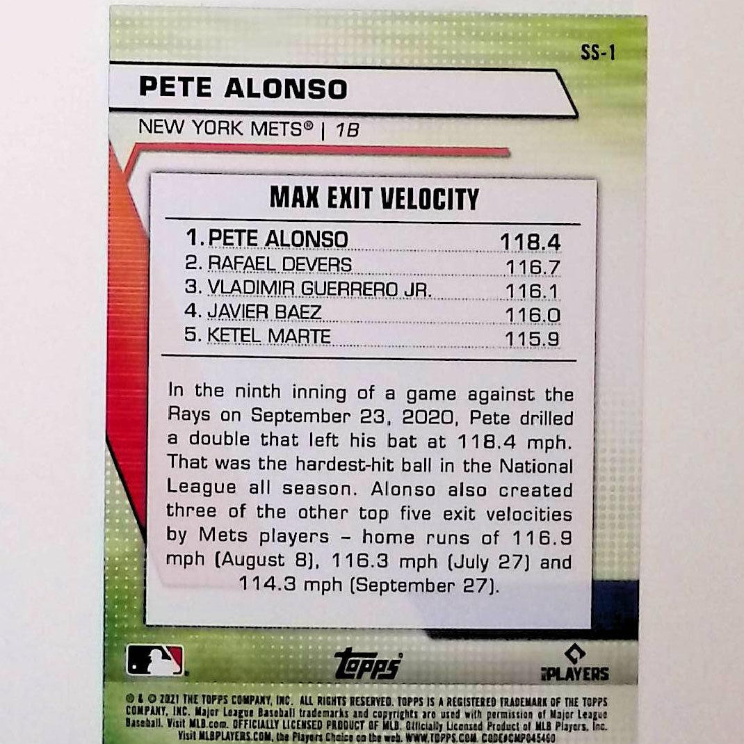 Pete Alonso 2021 Topps Significant Statistics #SS-1 - LoCo Collectables