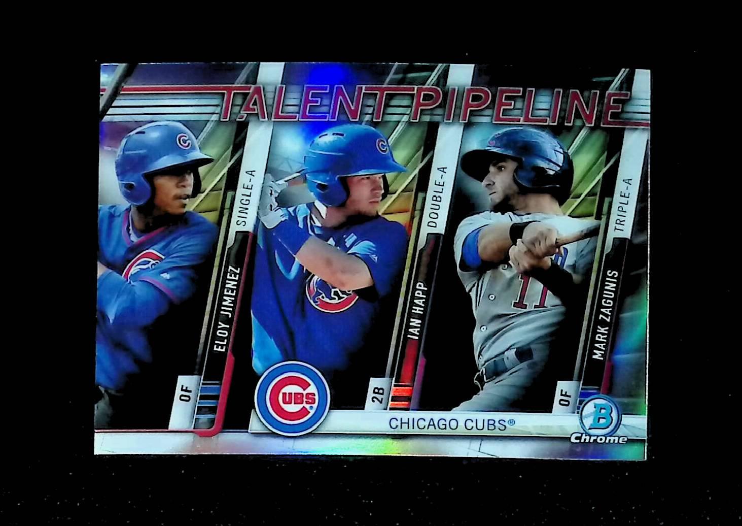 2017 Bowman Chrome Talent Pipeline Refractors #TP-CHI Eloy Jimenez Ian Happ Mark Zagunis - LoCo Collectables