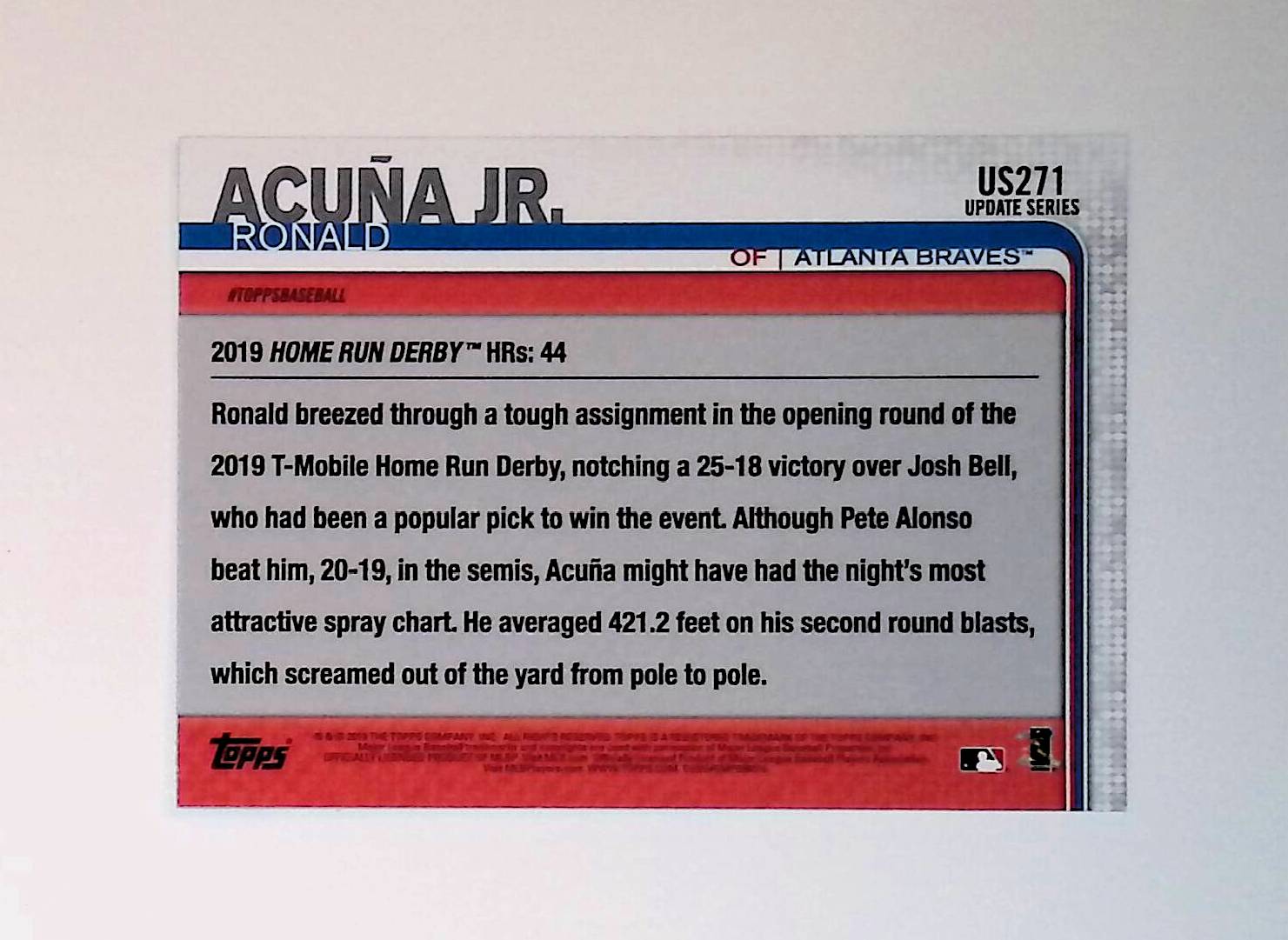 Ronald Acuna Jr 2019 Topps Update #US271 (All-Star Rookie Cup) - LoCo Collectables