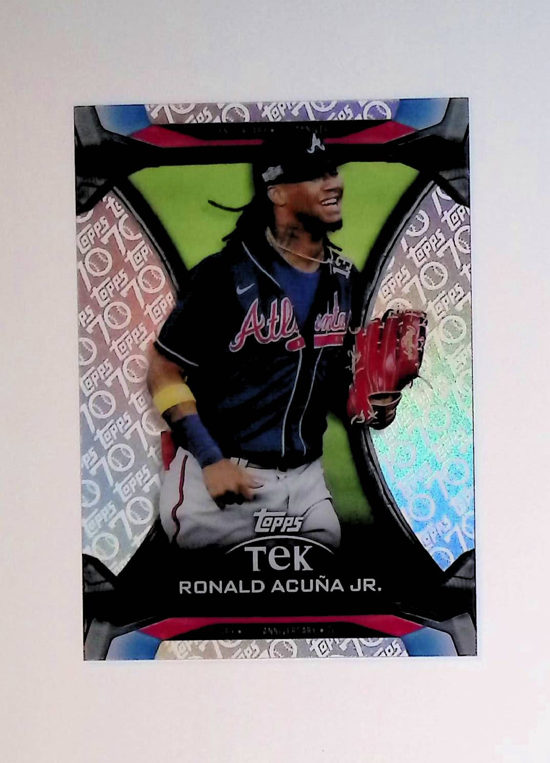 Ronald Acuna Jr 2021 Topps Update Tek 70th Anniversary #TTA-2 - LoCo Collectables