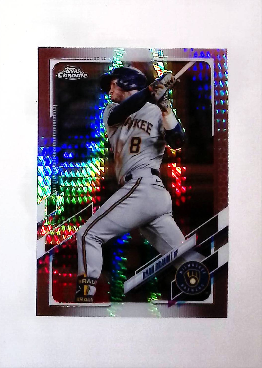 Ryan Braun 2021 Topps Chrome Prism Refractors #164 - LoCo Collectables