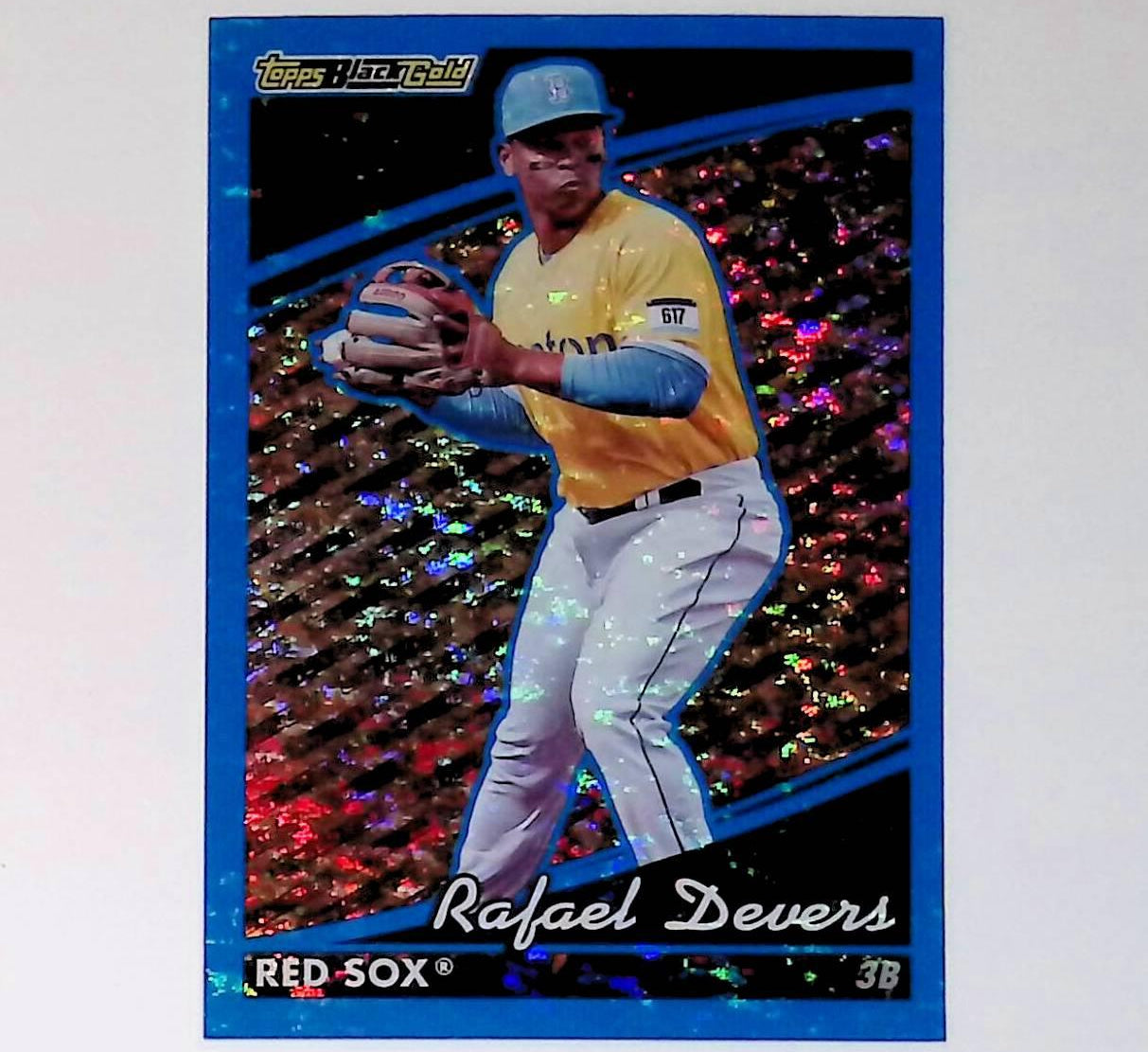 2022 Topps Update Black Gold Blue #BG-5 Rafael Devers - LoCo Collectables