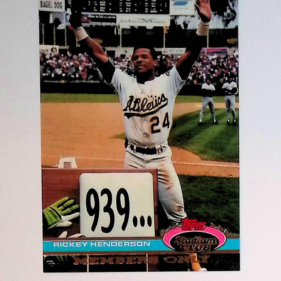 Rickey Henderson 1991 Topps Stadium Club Members Only - LoCo Collectables