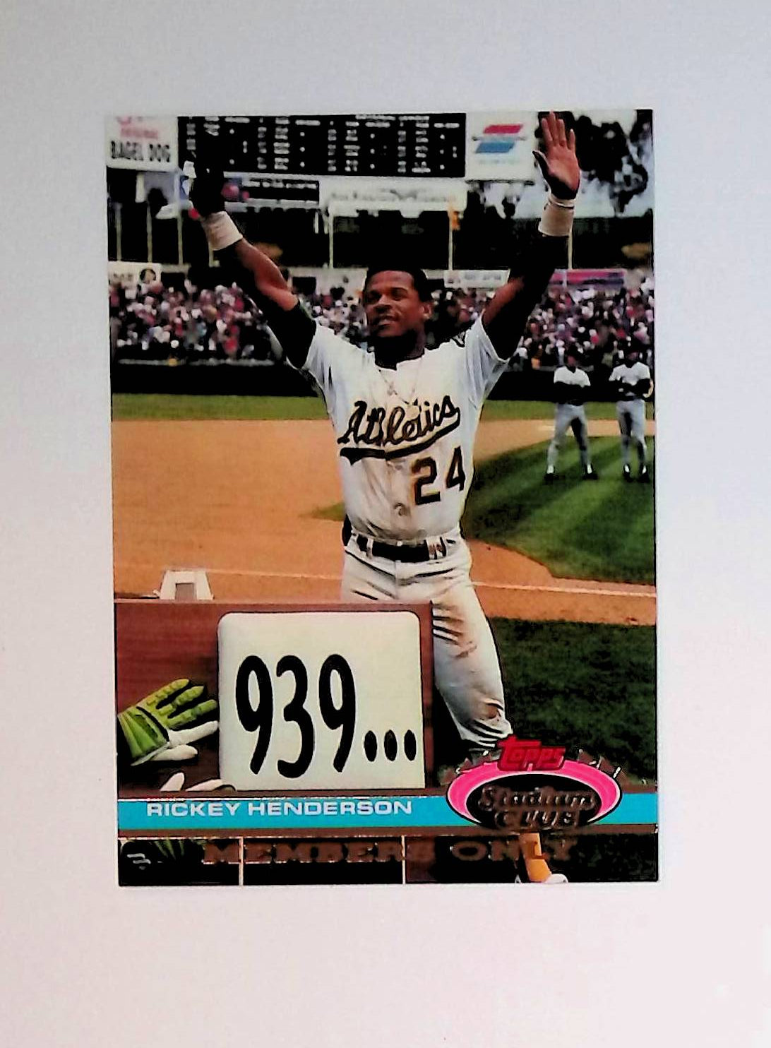 Rickey Henderson 1991 Topps Stadium Club Members Only - LoCo Collectables