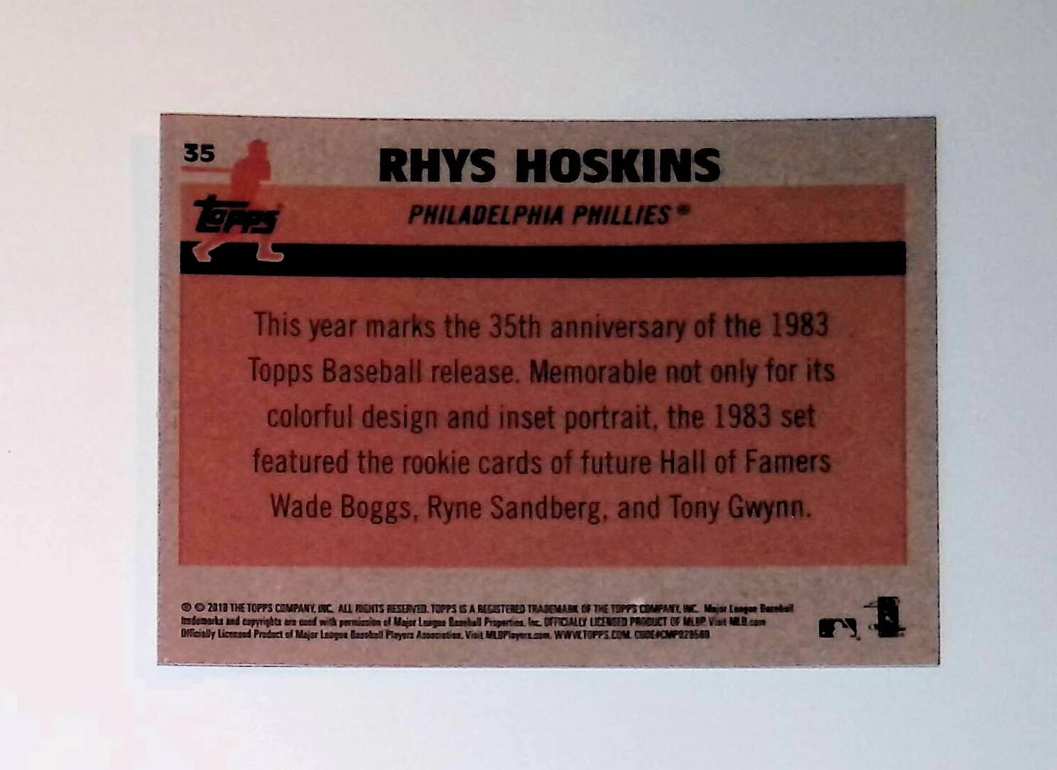 Rhys Hoskins 2018 Topps '83 Topps Silver Pack Chrome #35 (Rookie Card) - LoCo Collectables