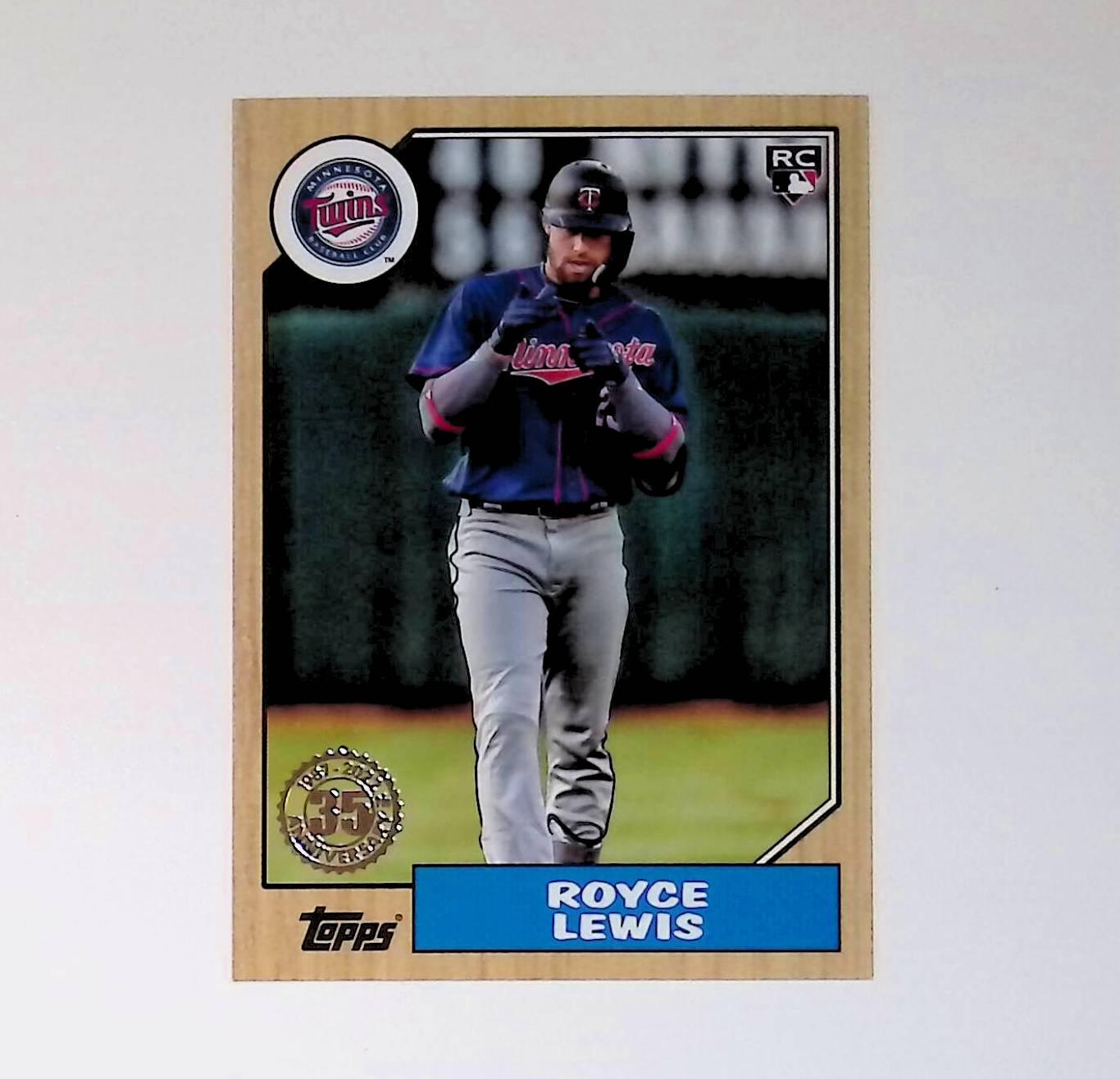 2022 Topps Update 1987 Topps Baseball #87TBU-3 Royce Lewis Rookie - LoCo Collectables