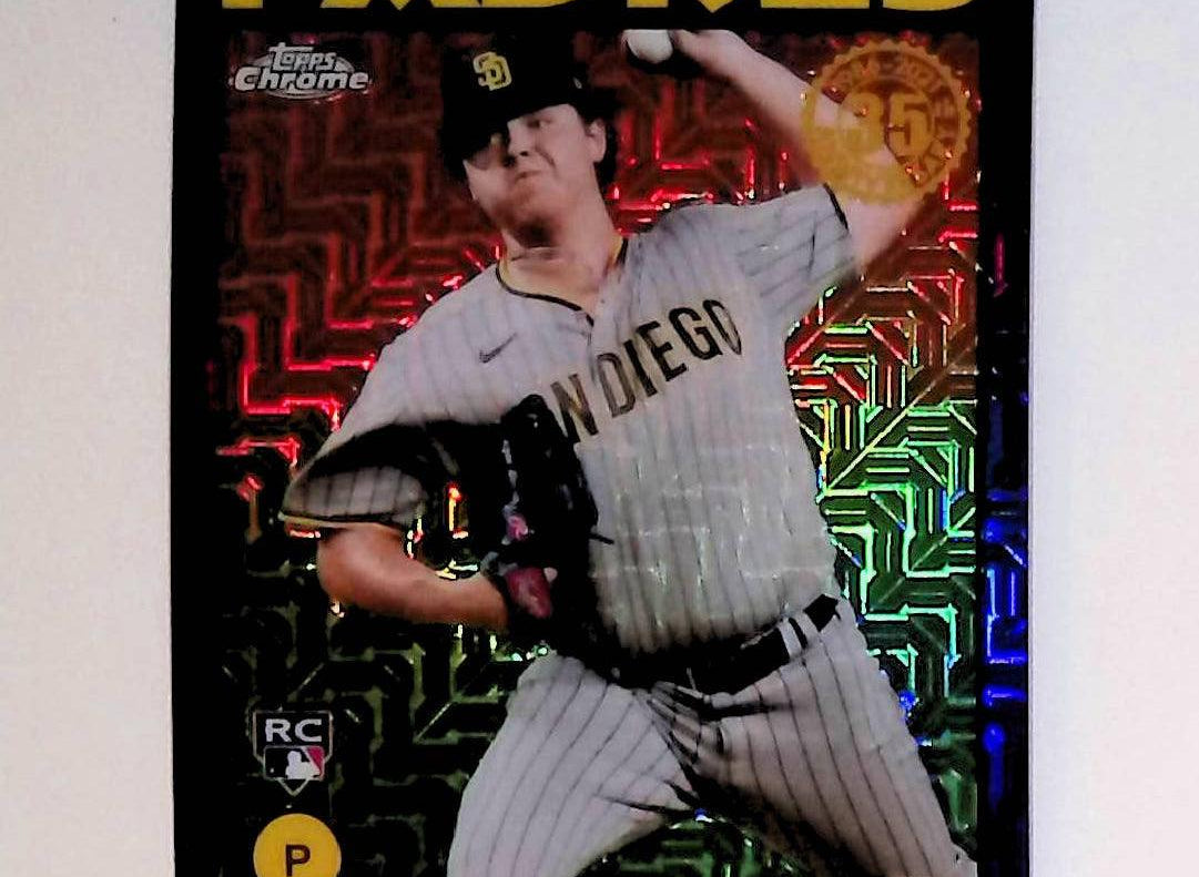 2021 Topps 1986 Topps Baseball #86TC-32 Ryan Weathers Rookie Silver Pack Chrome Purple Refractor - LoCo Collectables