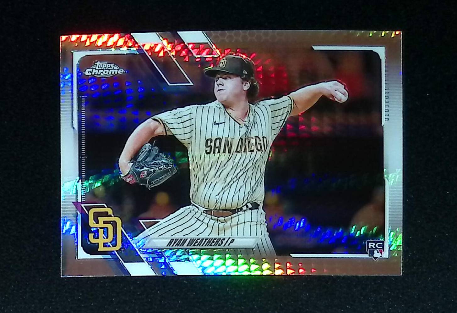 Ryan Weathers 2021 Topps Chrome Prism Refractors #97 (Rookie Card) - LoCo Collectables