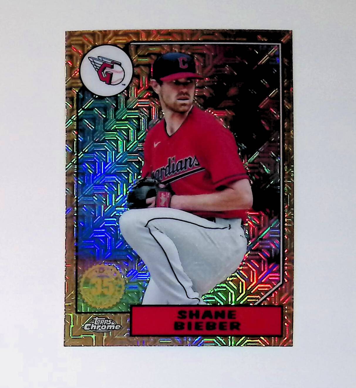 Shane Bieber 2022 Topps '87 Topps Silver Pack Chrome #T87C-54 - LoCo Collectables