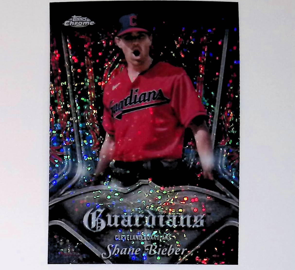 2022 Topps Chrome Club Plaques #P-24 Shane Bieber - LoCo Collectables
