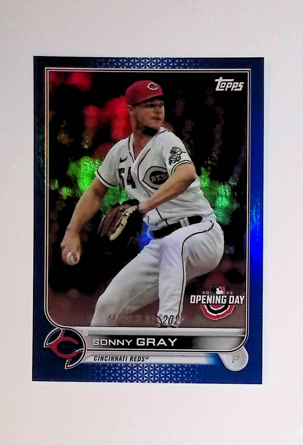 Sonny Gray 2022 Topps Opening Day Blue Foil #126 - LoCo Collectables