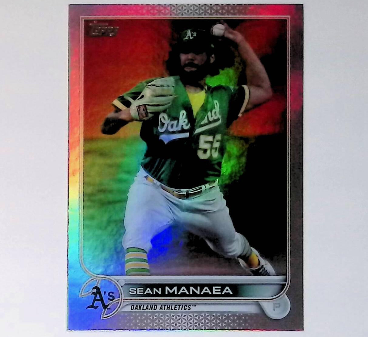 2022 Topps #281 Sean Manaea Rainbow Foil - LoCo Collectables