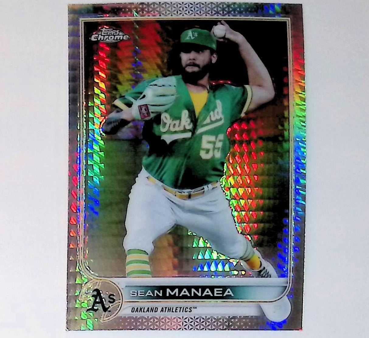 2022 Topps Chrome #217 Sean Manaea Prism Refractor - LoCo Collectables