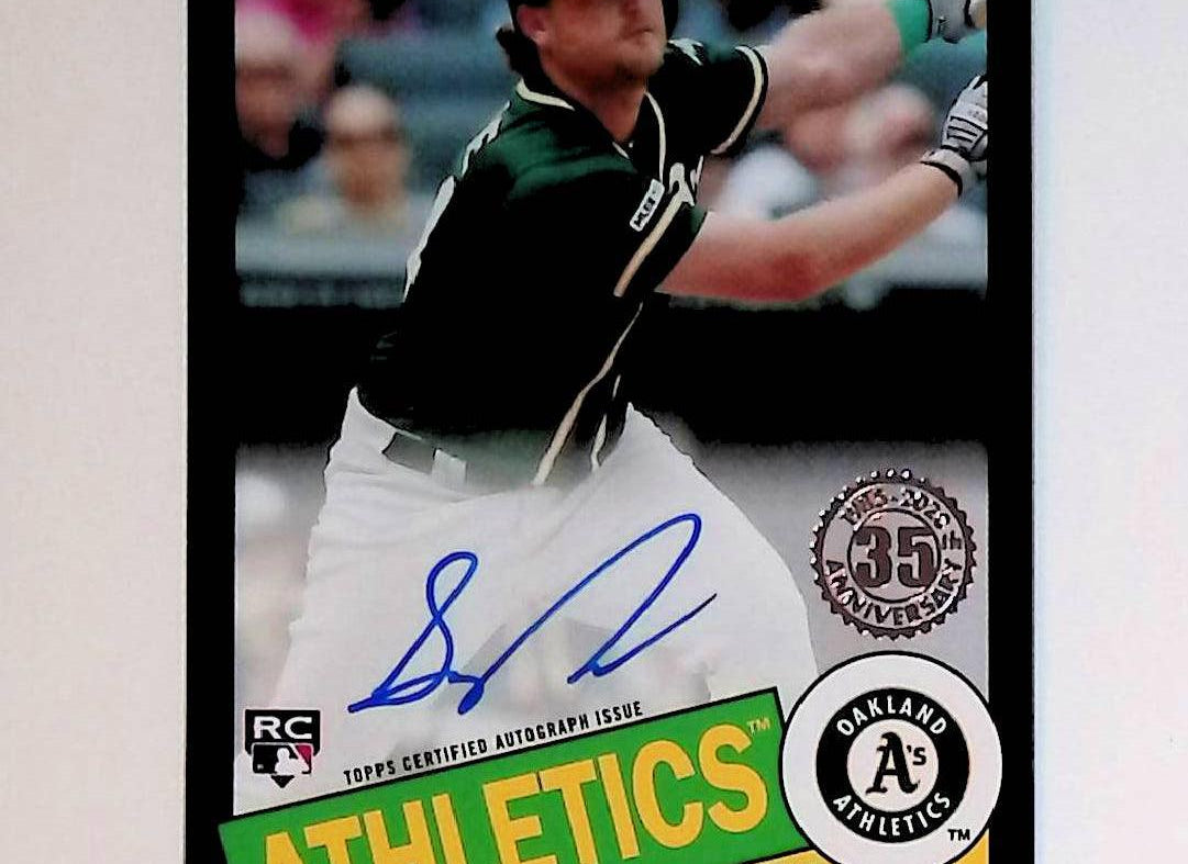2020 Topps Update 1985 Topps Baseball #85BA-SN Sheldon Neuse Rookie Autograph Black - LoCo Collectables