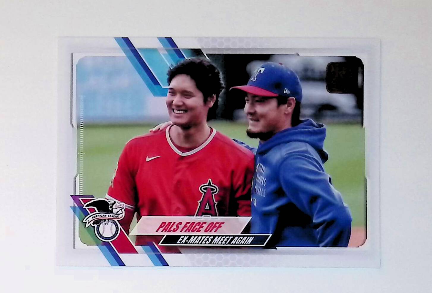 Shohei Ohtani, Kohei Arihara "Pals Face Off" 2021 Topps Update #US125 - LoCo Collectables