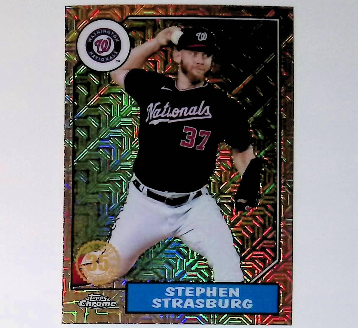 2022 Topps 1987 Topps Baseball #T87C-27 Stephen Strasburg Silver Pack Chrome - LoCo Collectables