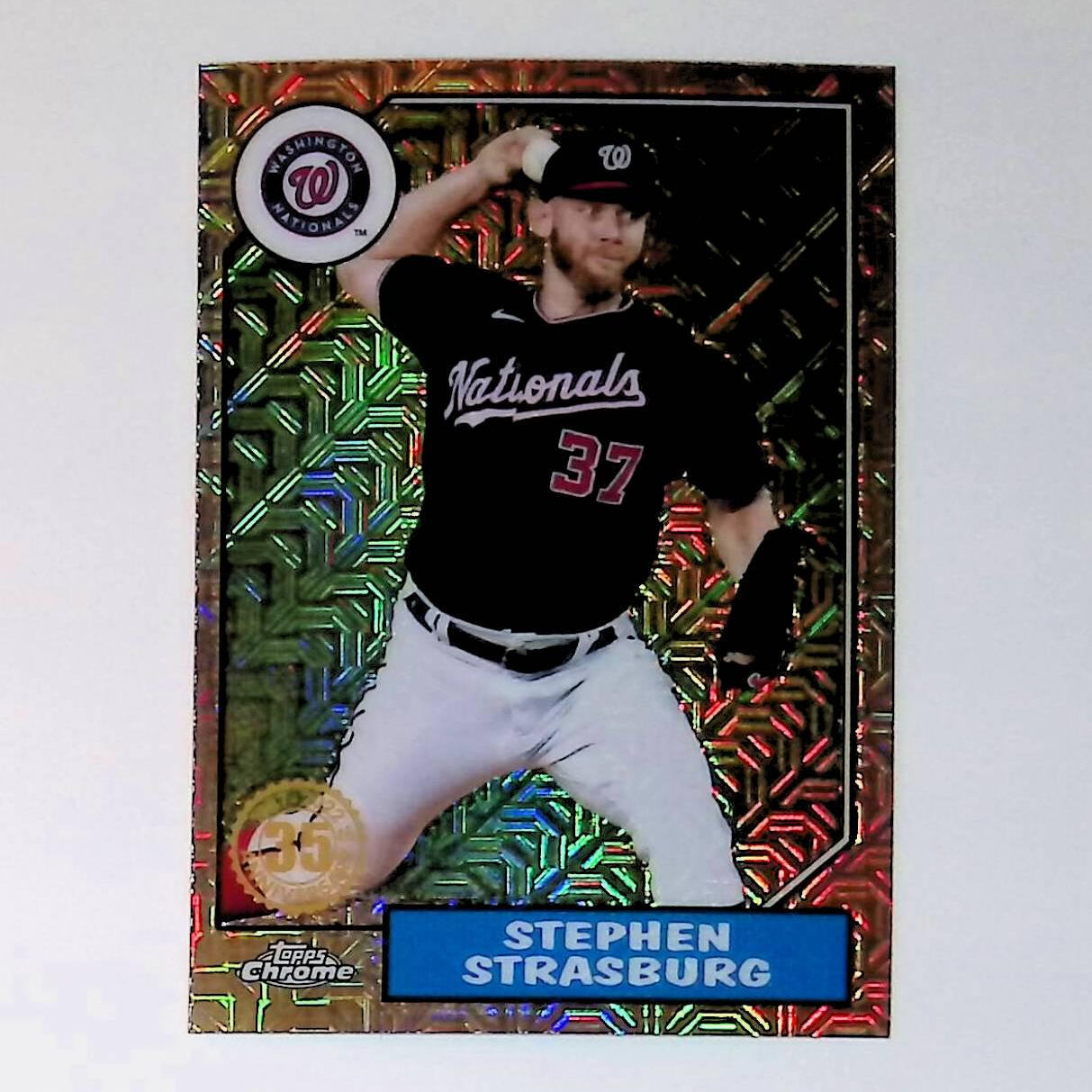 2022 Topps 1987 Topps Baseball #T87C-27 Stephen Strasburg Silver Pack Chrome - LoCo Collectables