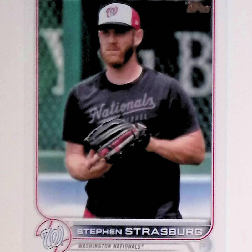 2022 Topps #492 Stephen Strasburg Photo Variation Short Print - LoCo Collectables
