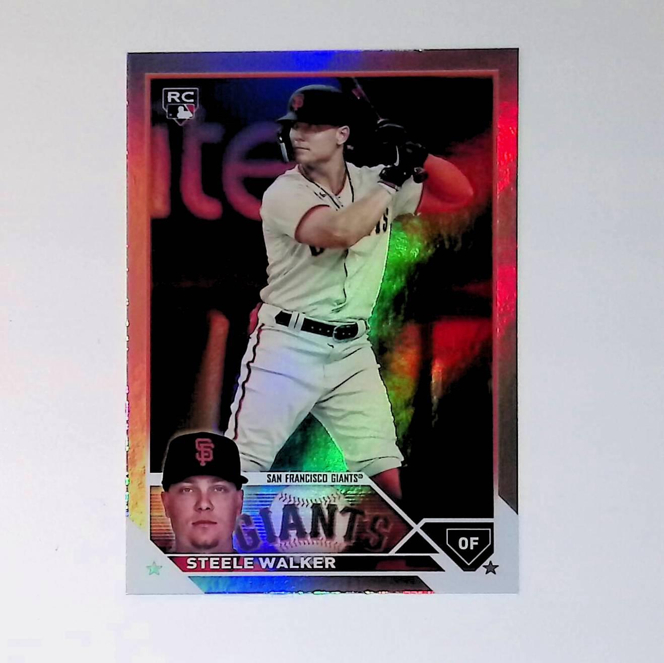 2023 Topps #264 Steele Walker Rookie Rainbow Foil - LoCo Collectables