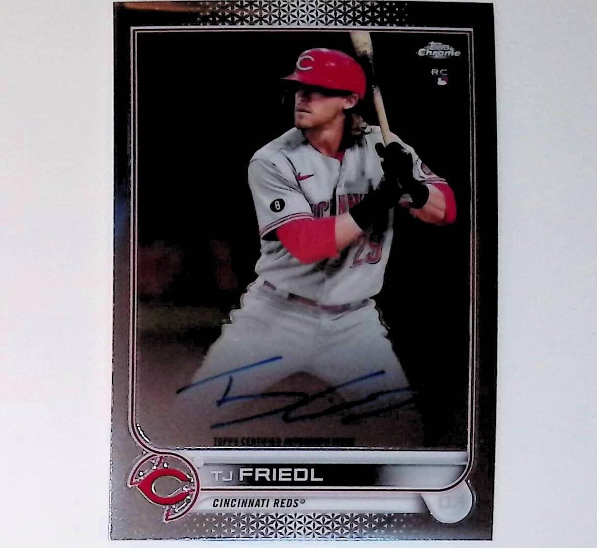 TJ Friedl 2022 Topps Chrome Rookie Autographs #RA-TF (Rookie Card) - LoCo Collectables
