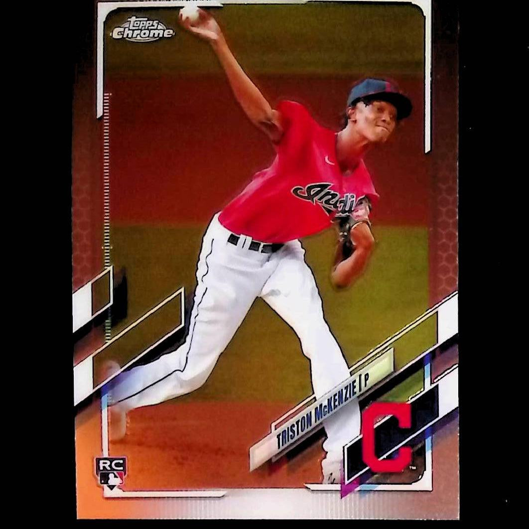 2021 Topps Chrome #21 Triston McKenzie Rookie - LoCo Collectables
