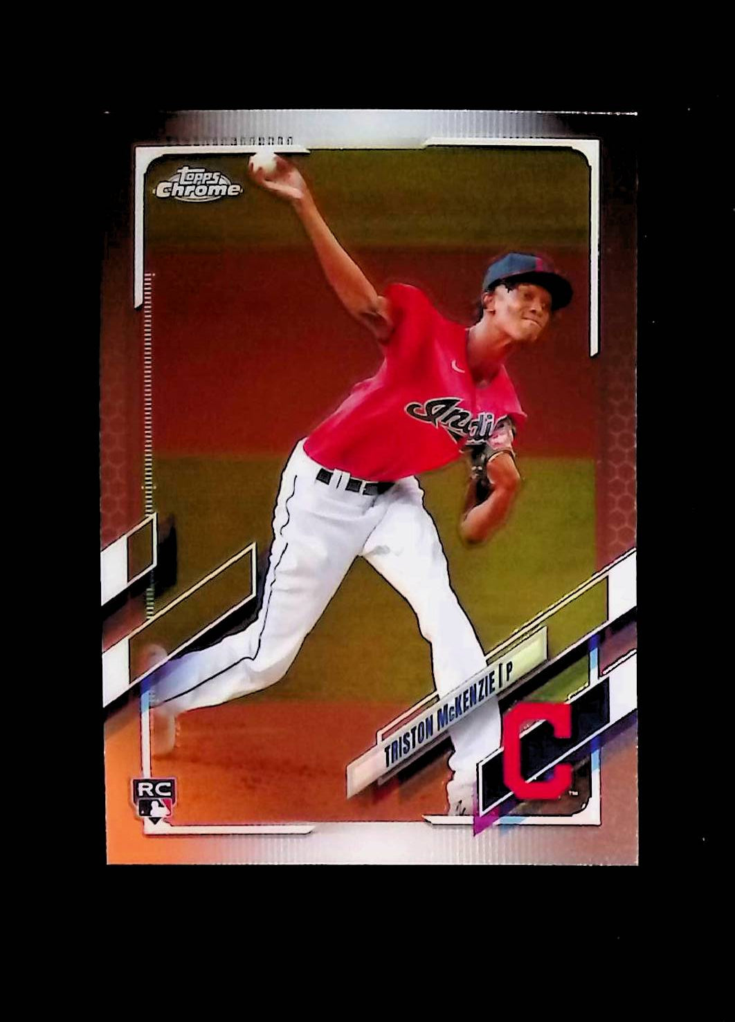 Triston McKenzie 2021 Topps Chrome #21 (Rookie Card) - LoCo Collectables