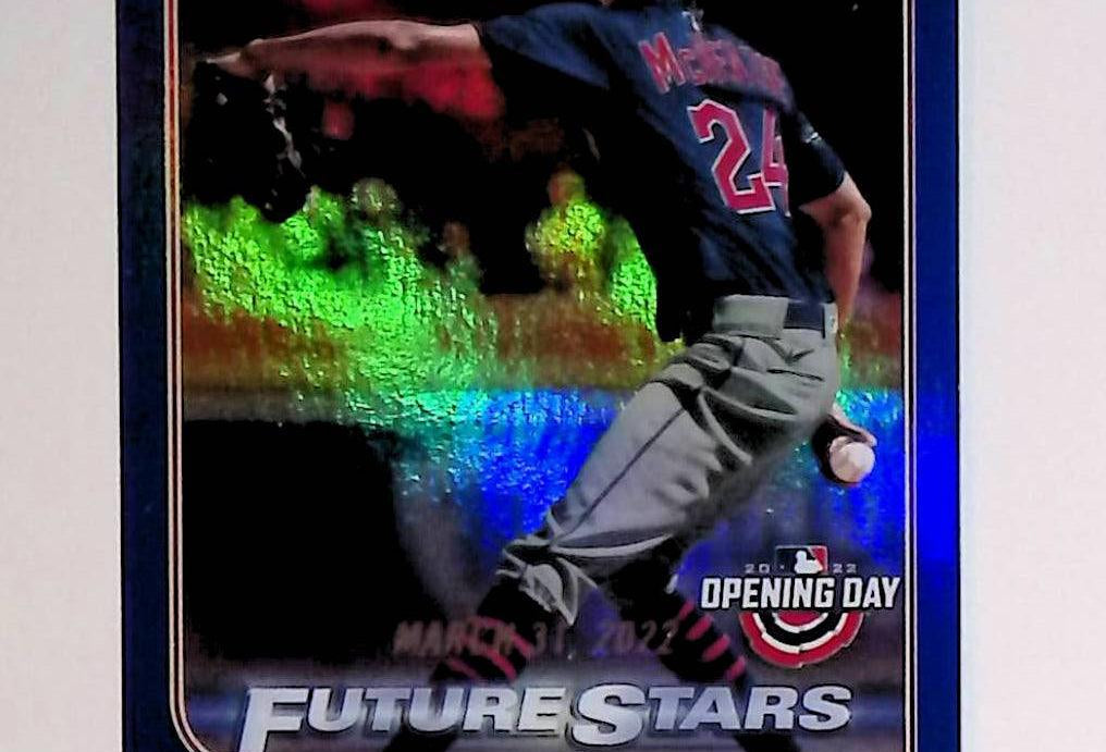 2022 Topps Opening Day #85 Triston McKenzie Blue Foil - LoCo Collectables