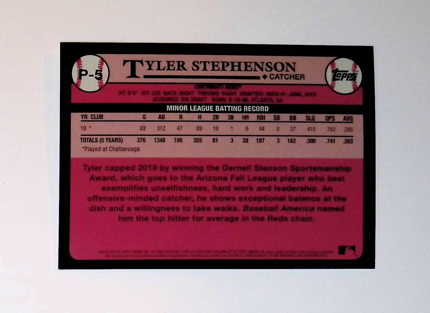 Tyler Stephenson 2020 Topps Update Prospects #P-5 - LoCo Collectables