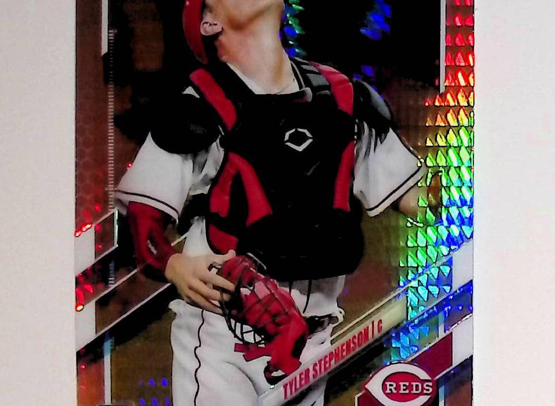 2021 Topps Chrome #111 Tyler Stephenson Rookie Prism Refractor - LoCo Collectables