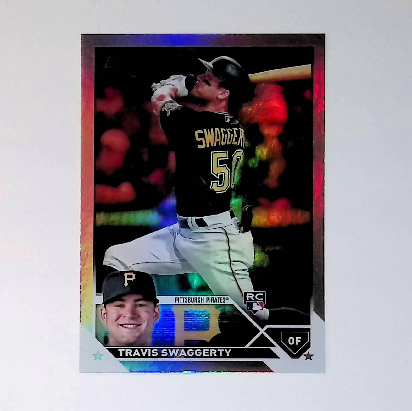 2023 Topps #67 Travis Swaggerty Rookie Rainbow Foil - LoCo Collectables