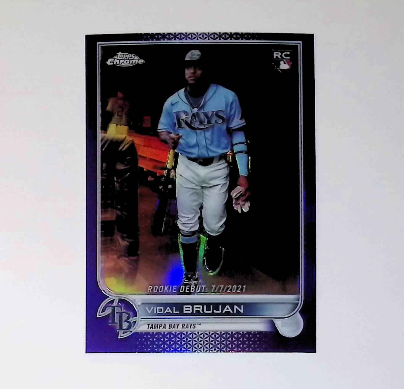2022 Topps Chrome Update #USC91 Vidal Brujan Rookie Purple Refractor - LoCo Collectables