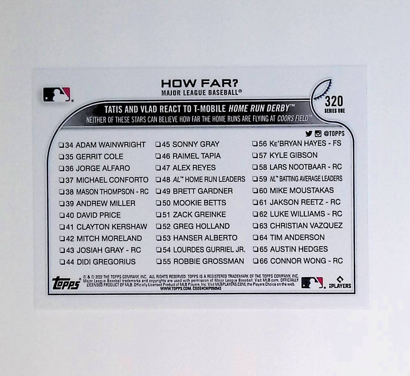 Vladimir Guerrero Jr, Fernando Tatis Jr "How Far?" 2022 Topps #320 - LoCo Collectables