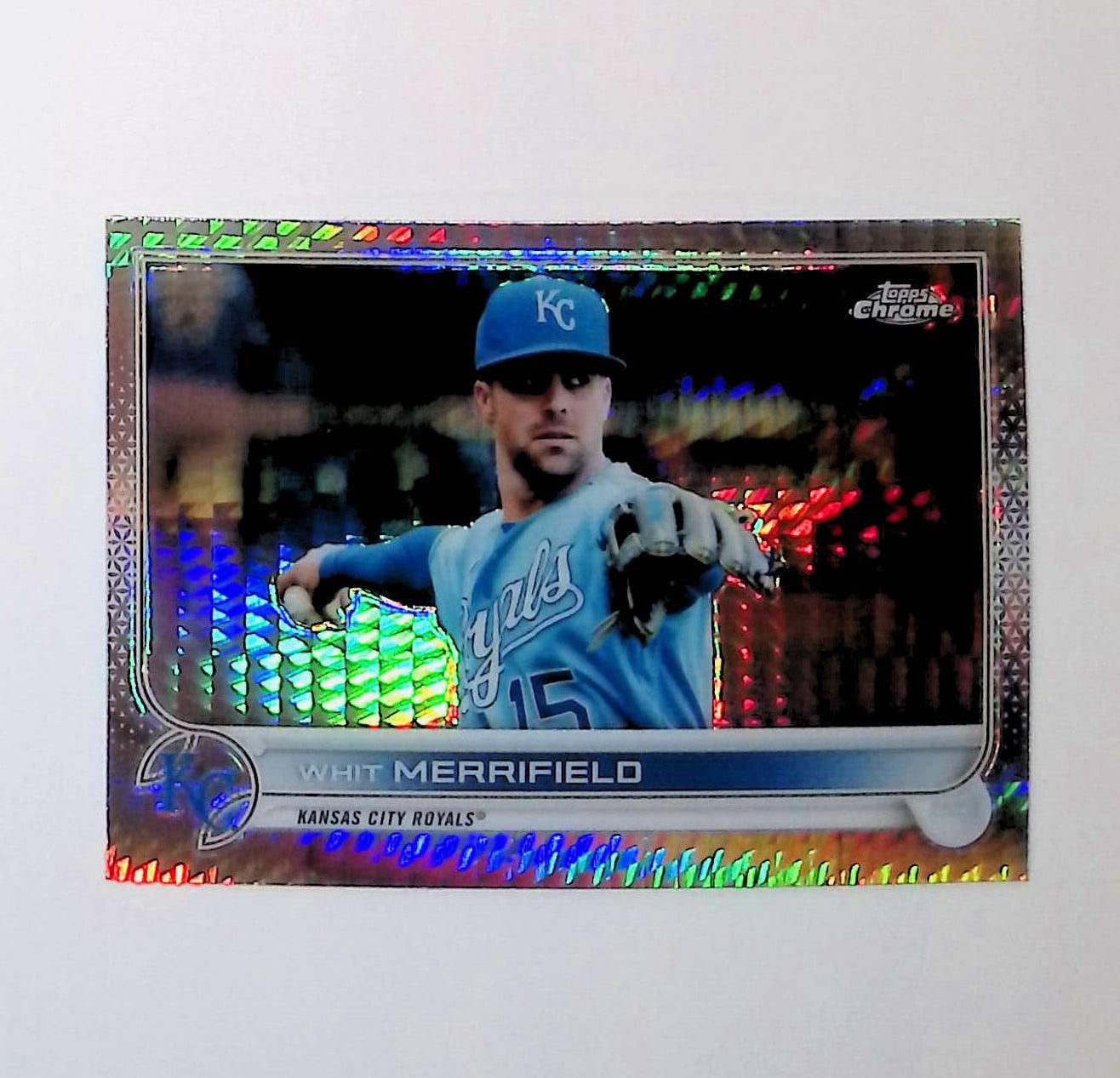 2022 Topps Chrome #154 Whit Merrifield Prism Refractor - LoCo Collectables
