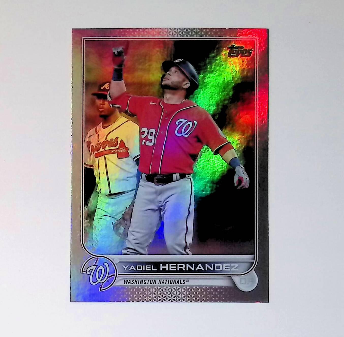 2022 Topps Update #US293 Yadiel Hernandez Rainbow Foil - LoCo Collectables