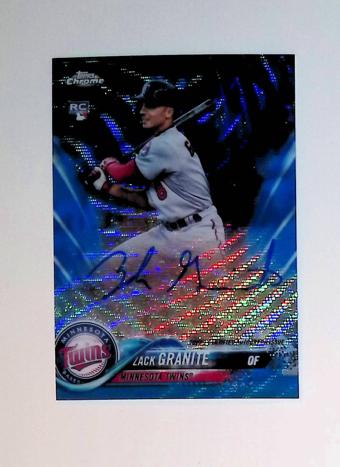 Zack Granite 2018 Topps Chrome Rookie Autographs Blue Refractors #RA-ZG (Rookie Card), 035 /150 - LoCo Collectables