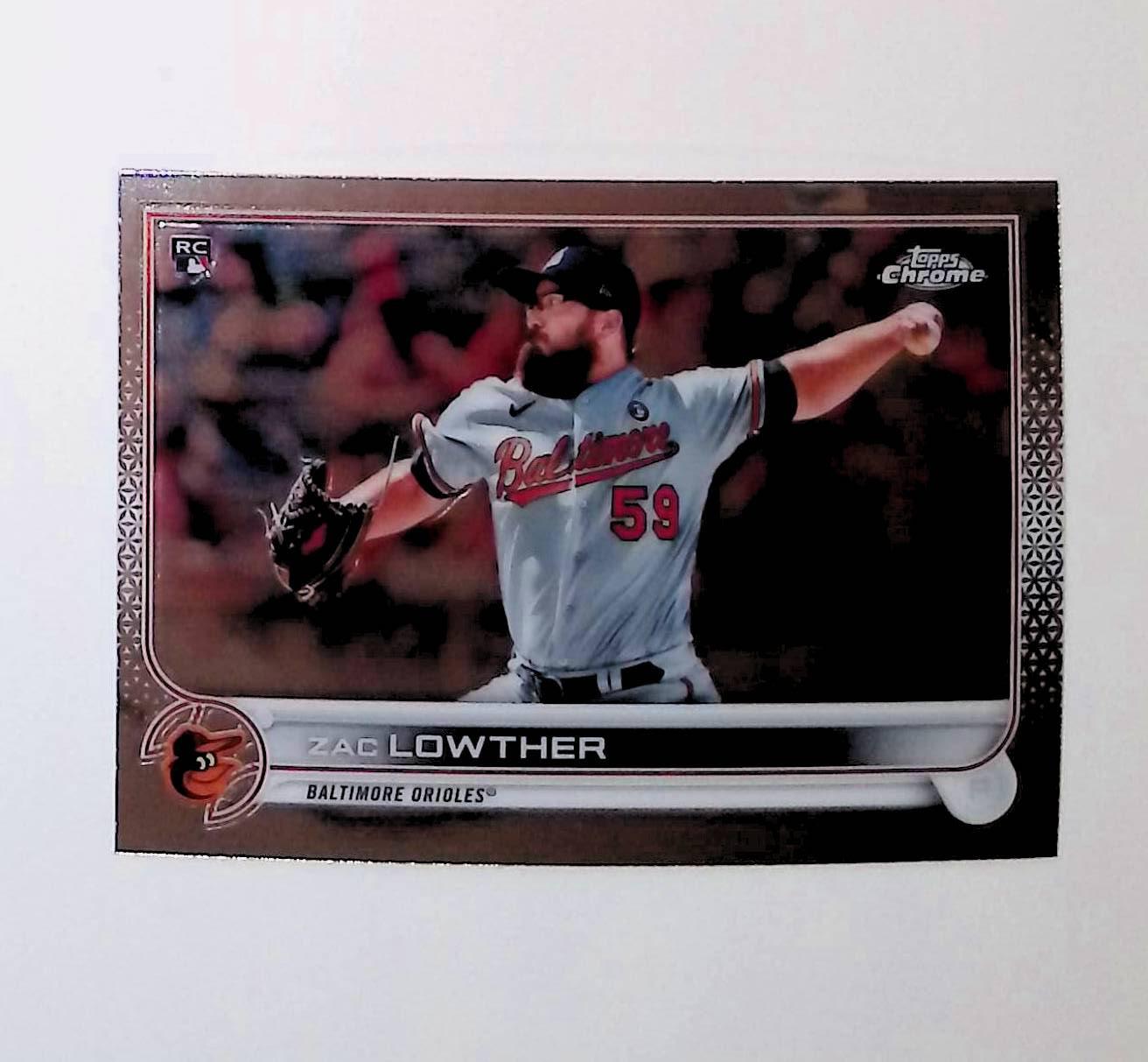 2022 Topps Chrome #159 Zac Lowther Rookie - LoCo Collectables