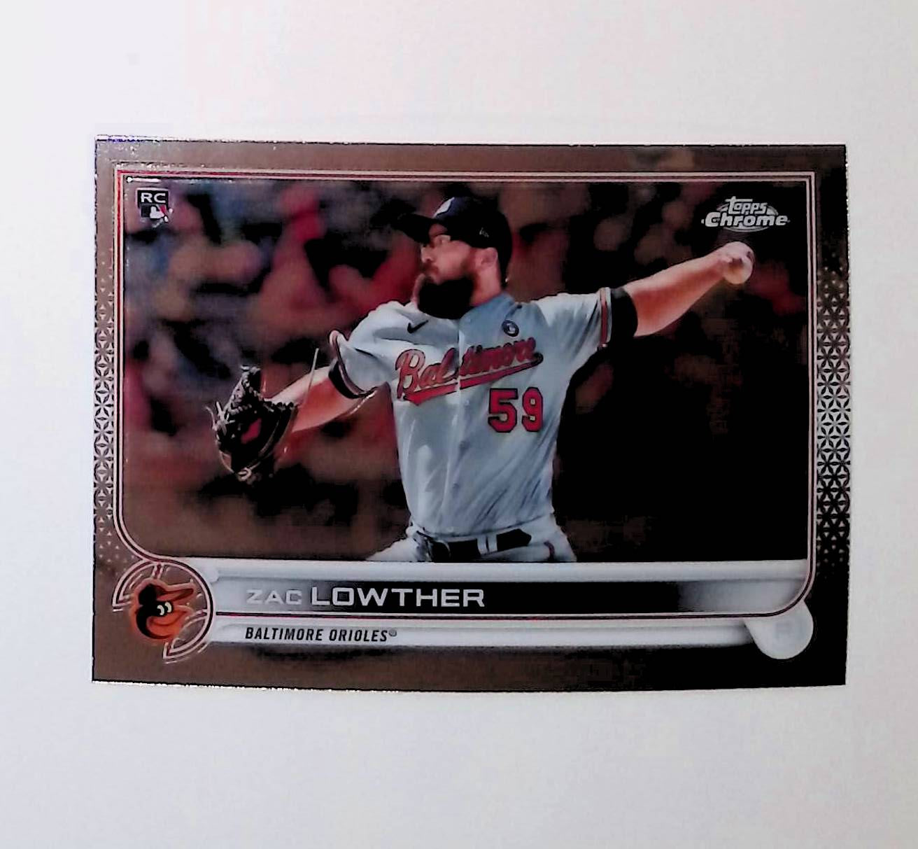 Zac Lowther 2022 Topps Chrome #159 (Rookie Card) - LoCo Collectables