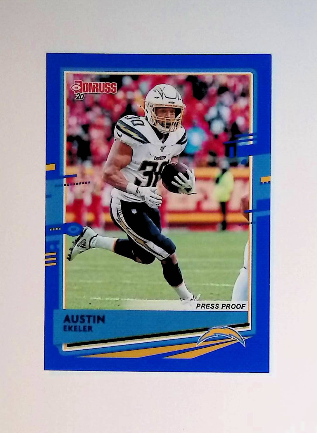 Austin Ekeler 2020 Donruss Press Proof Blue #134 - LoCo Collectables