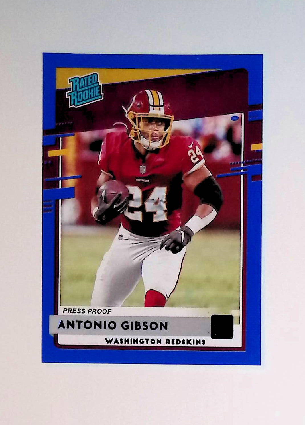 Antonio Gibson 2020 Donruss Press Proof Blue Rated Rookie #335 (Rookie Card) - LoCo Collectables