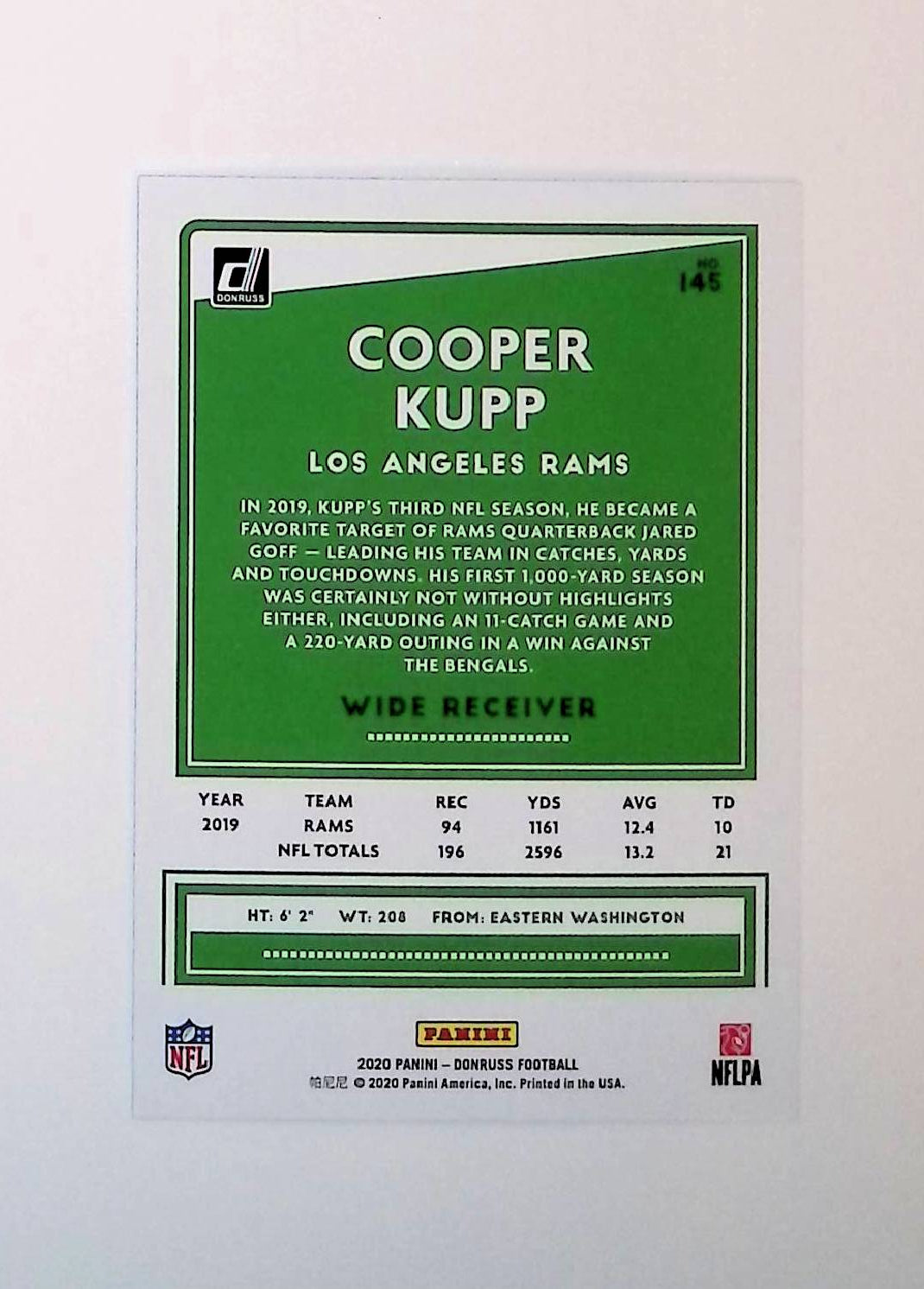 Cooper Kupp 2020 Donruss Press Proof Blue #145 - LoCo Collectables