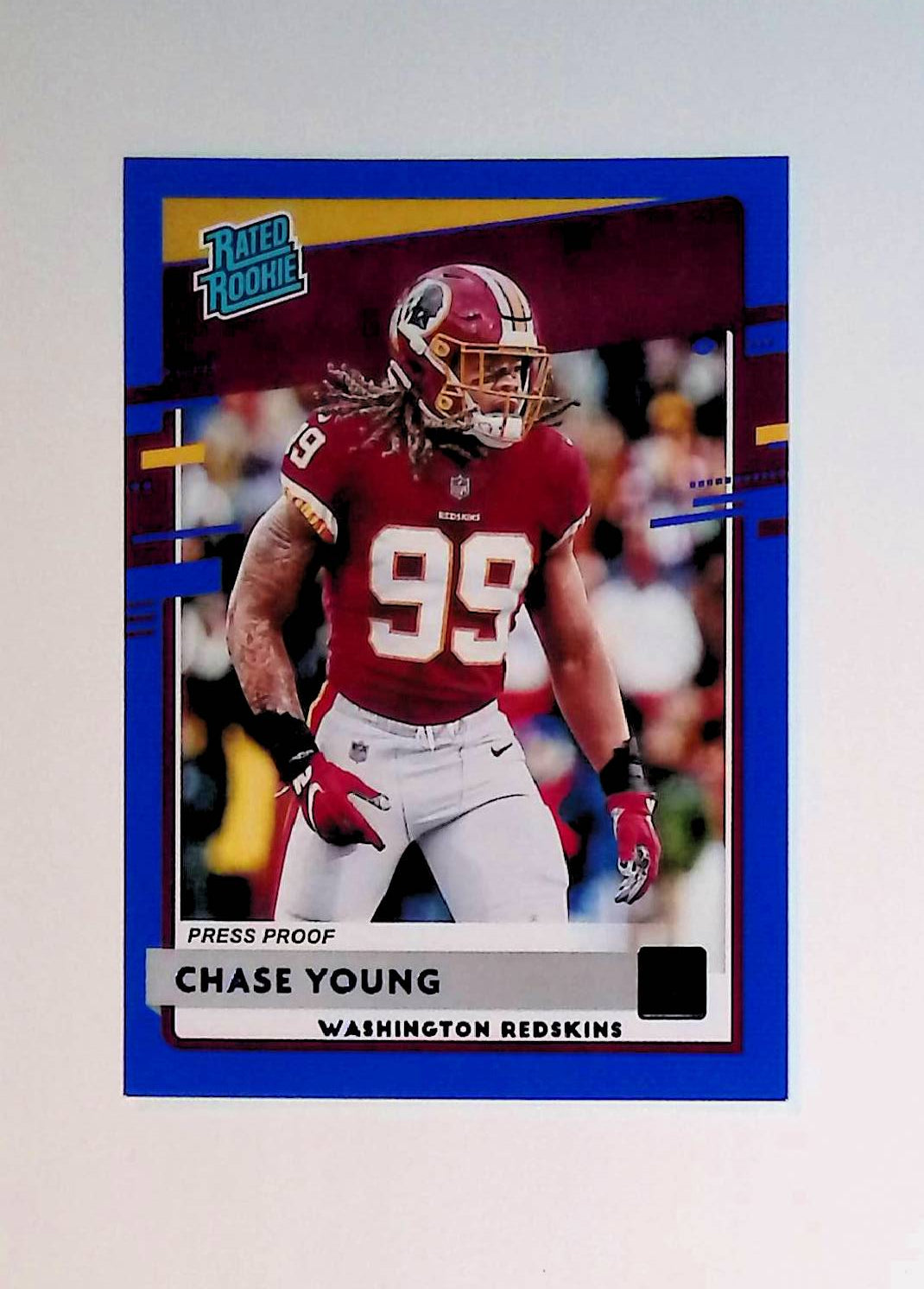 Chase Young 2020 Donruss Press Proof Blue Rated Rookie #316 (Rookie Card) - LoCo Collectables