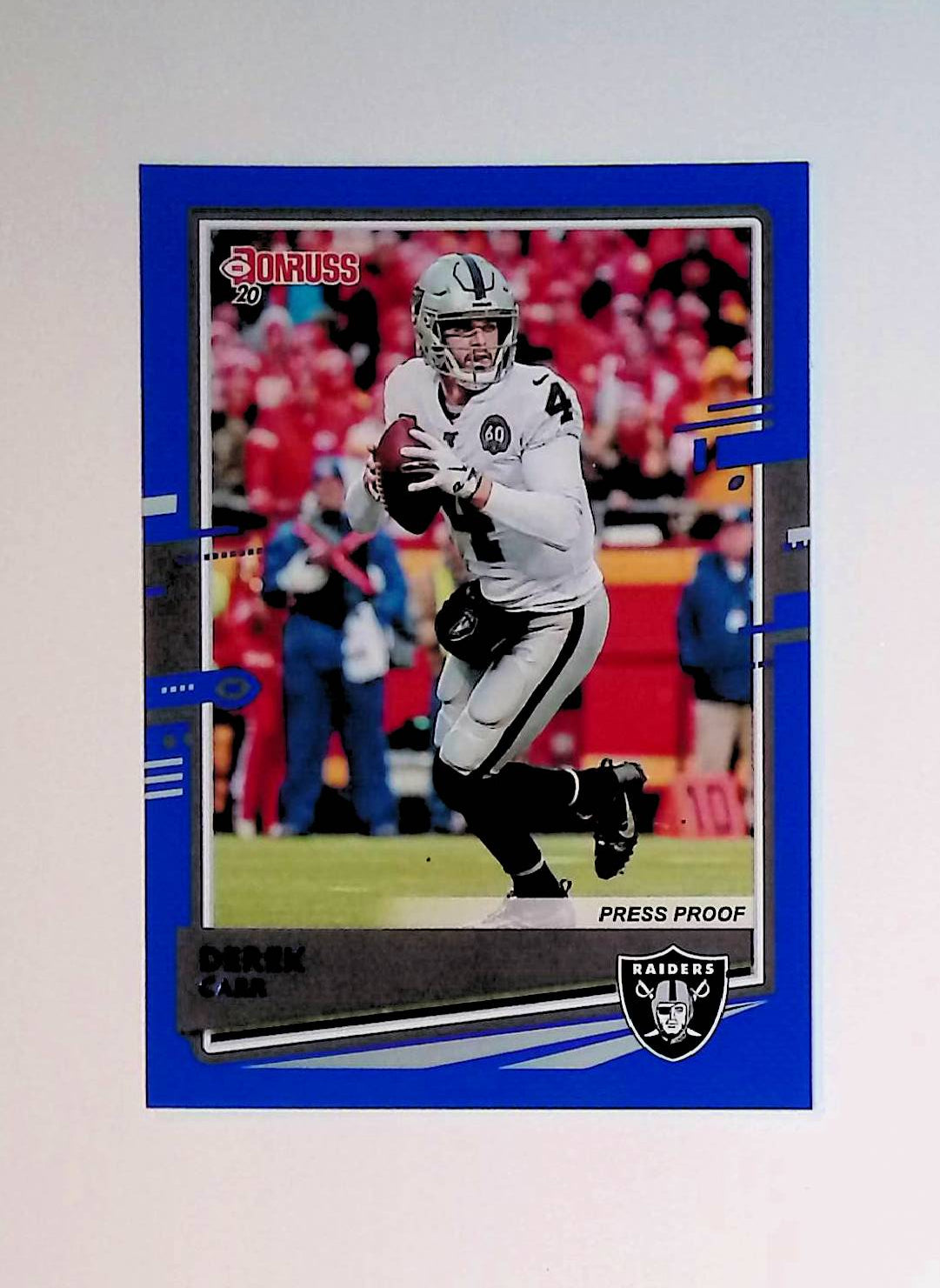 Derek Carr 2020 Donruss Press Proof Blue #197 - LoCo Collectables