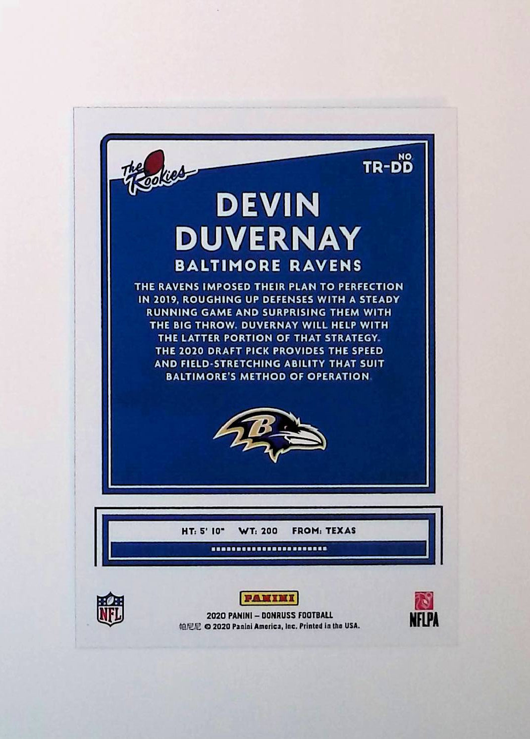 Devin Duvernay 2020 Donruss The Rookies #TR-DD (Rookie Card) - LoCo Collectables