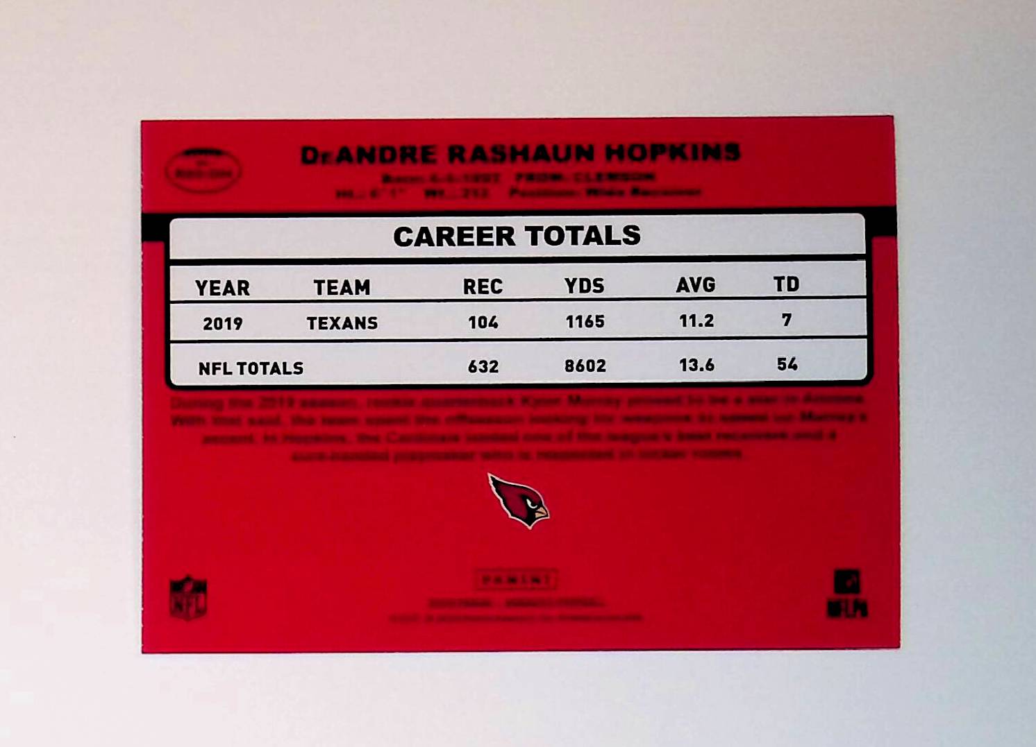 DeAndre Hopkins 2020 Donruss Retro '90 #R90-DH - LoCo Collectables