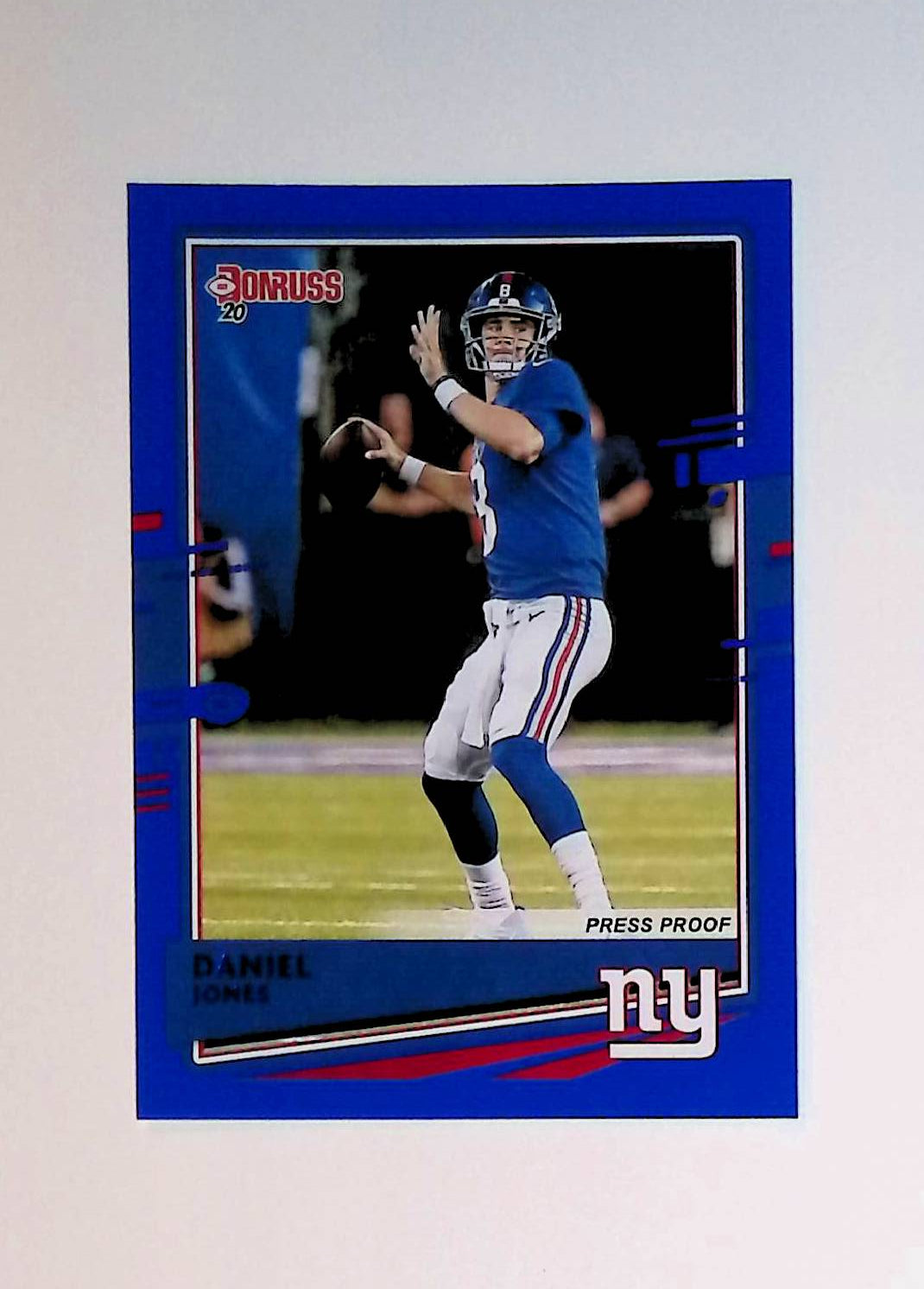 Daniel Jones 2020 Donruss Press Proof Blue #183 (Photo Variation SP) - LoCo Collectables