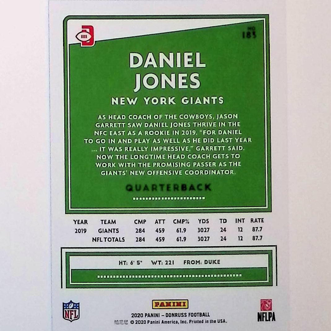 2020 Donruss Press Proof Blue #183 Daniel Jones Photo Variation - LoCo Collectables
