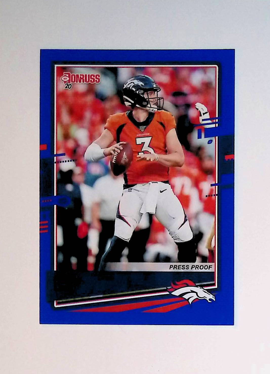 Drew Lock 2020 Donruss Press Proof Blue #87 (Photo Variation SP) - LoCo Collectables